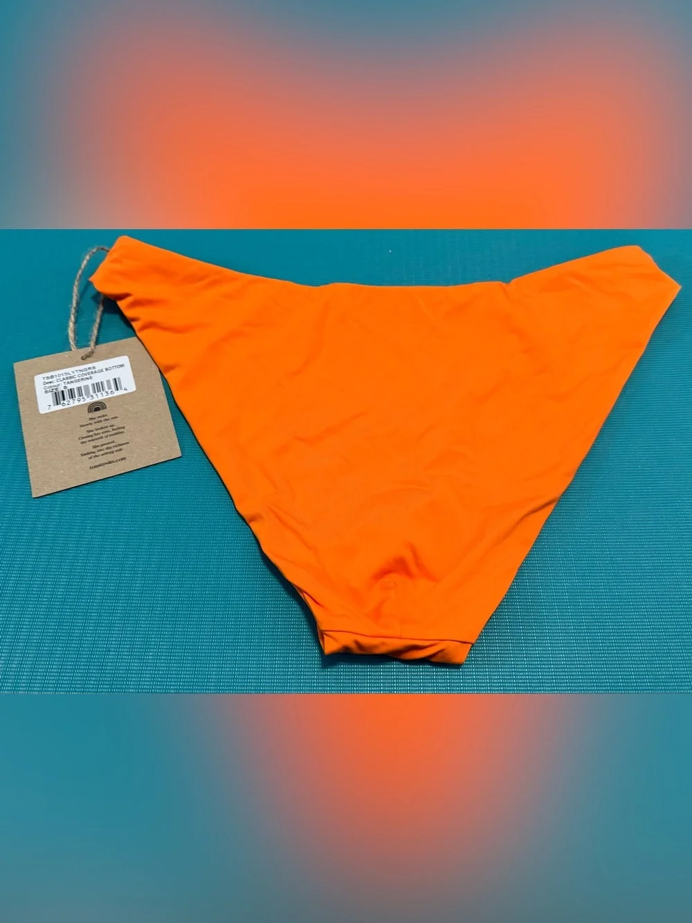 Toast Swim CLASSIC COVERAGE BIKINI BOTTOM in TANGERINE